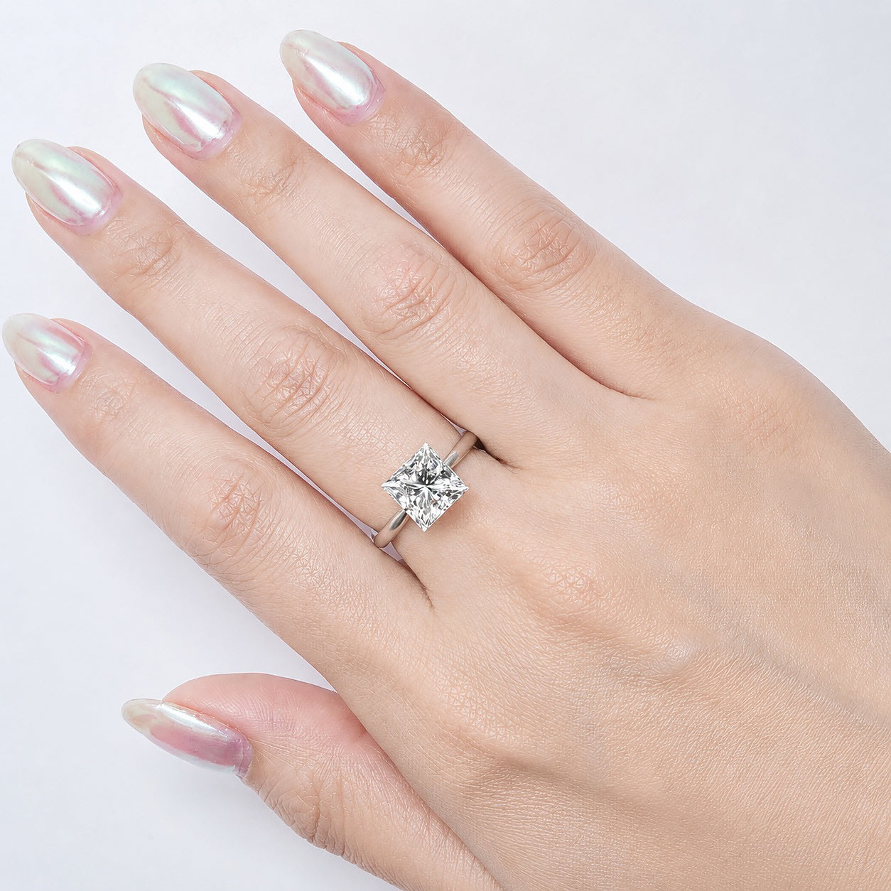 〖3.08ct / Fカラー VVS2〗ラボグロウンダイヤモンド ルース｜プリンセスカット｜IGI鑑定書付き｜IGI: LG698543393