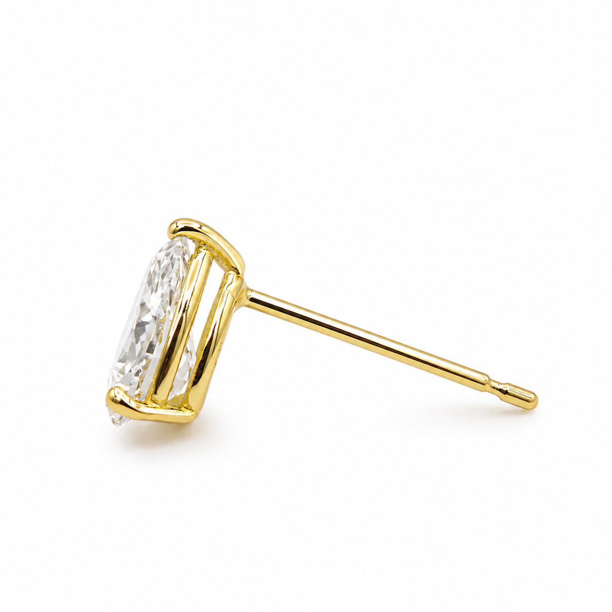 ラボグロウンダイヤモンド ピアス 1ct Dカラー VVS2 ペアシェイプ プラチナ NAYA DIAMOND 画像3