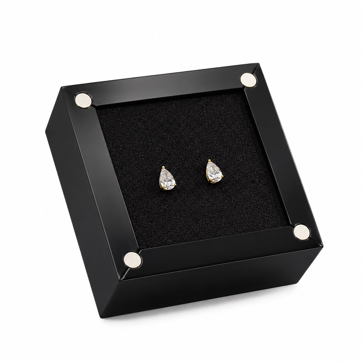 ラボグロウンダイヤモンド ピアス 1ct Fカラー VS1 ペアシェイプ プラチナ NAYA DIAMOND 画像5
