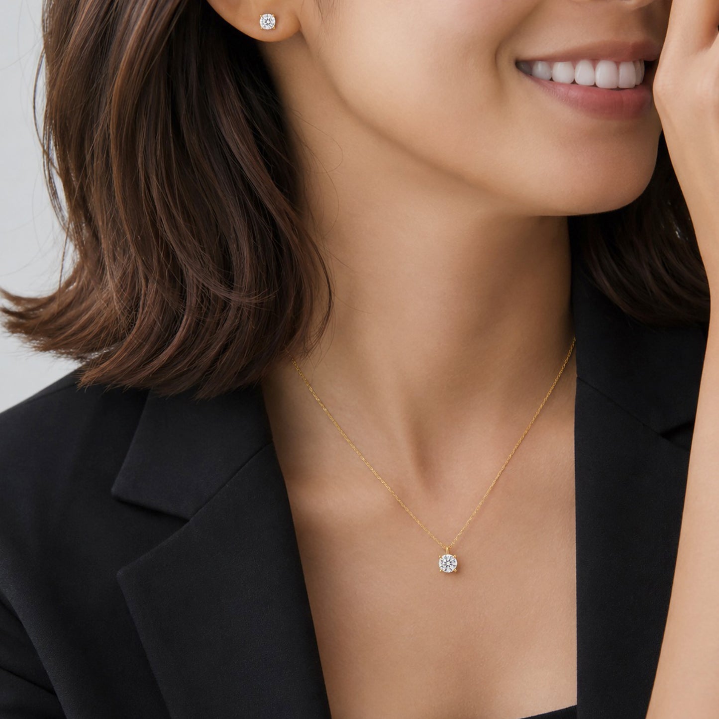 〖0.7ct×2p / Dカラー VVS/エクセレントカット〗ラボグロウンダイヤモンド ピアスペア｜プラチナ900｜ラウンドブリリアント｜IGI鑑定書付き｜定番人気 ご注文後約30日～50日で納品｜NAYA-017