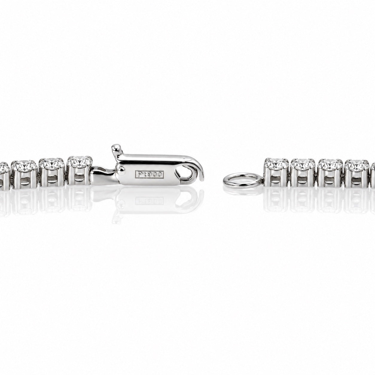 ラボグロウンダイヤモンド テニスブレスレット 1ct Fカラー VS1 プラチナ NAYA DIAMOND 画像11