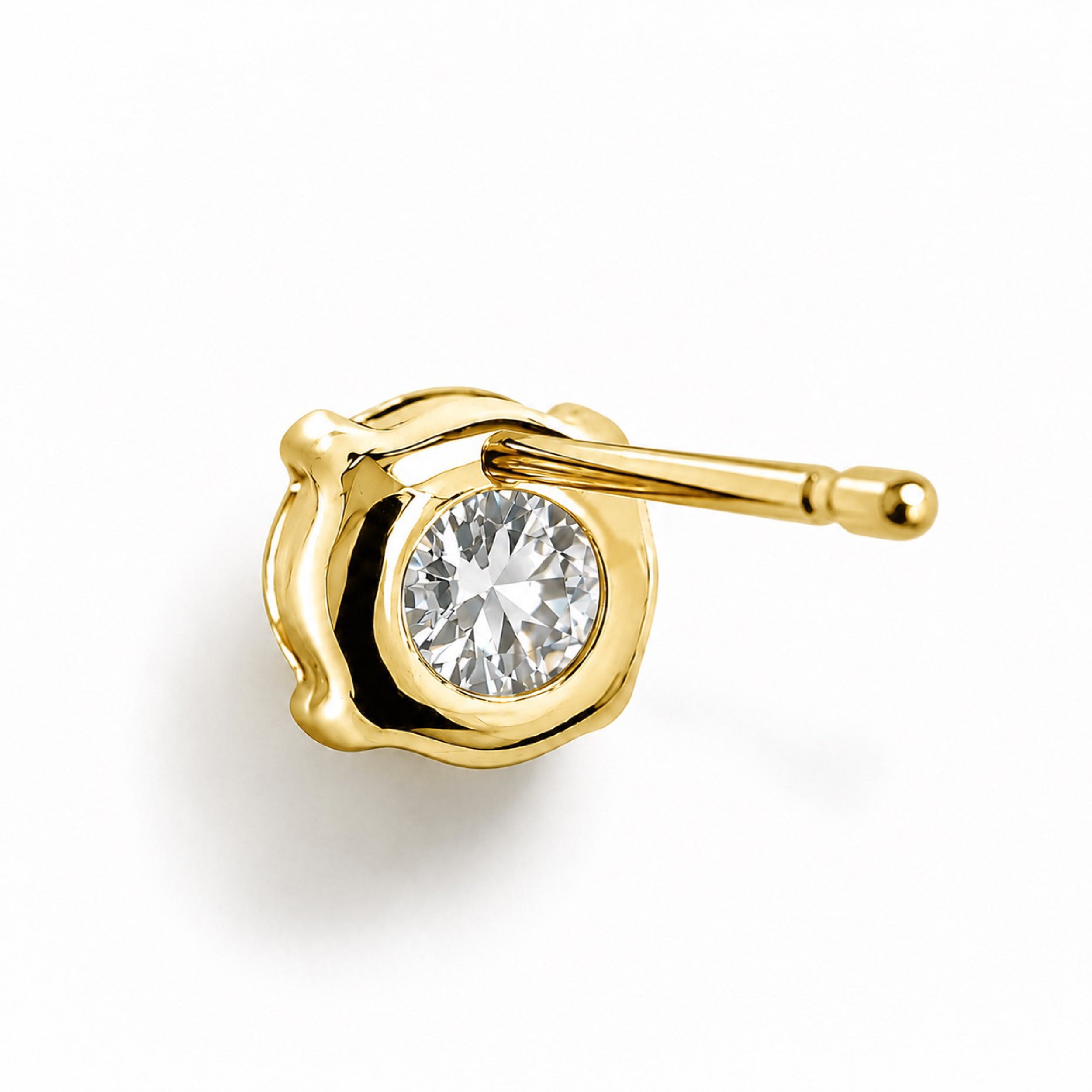 ラボグロウンダイヤモンド ピアス 0.5ct×2 Fカラー VS1｜NAYA DIAMOND