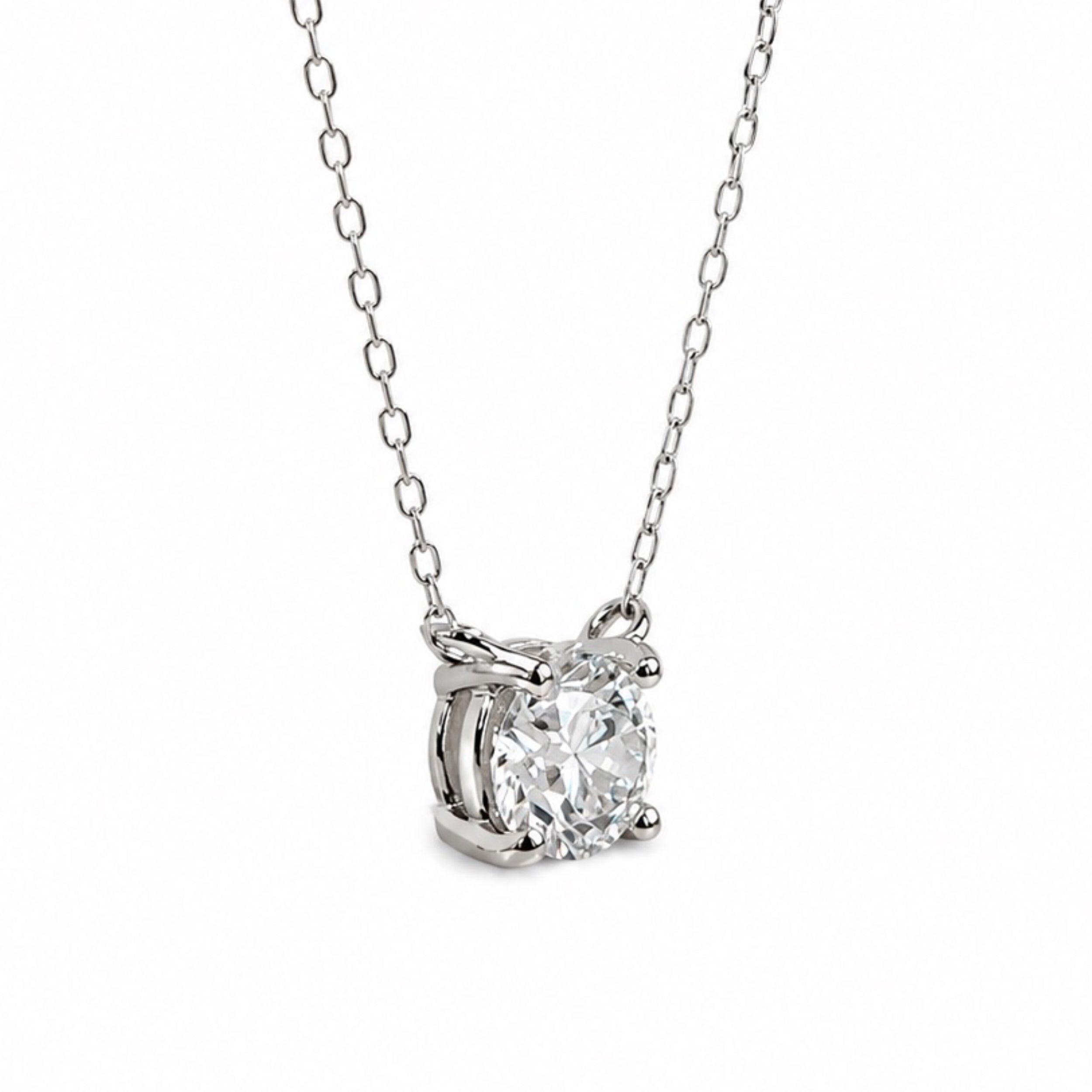 〖0.5ct / Dカラー/VVS2/エクセレントカット/鑑定書付き/二段腰〗ラボグロダイヤモンド ペンダント両吊りタイプ｜プラチナ900 / K18イエローゴールド｜ラウンドブリリアント｜鑑定書無し｜定番人気 受注制作／約50日でお届け｜NAYA-015