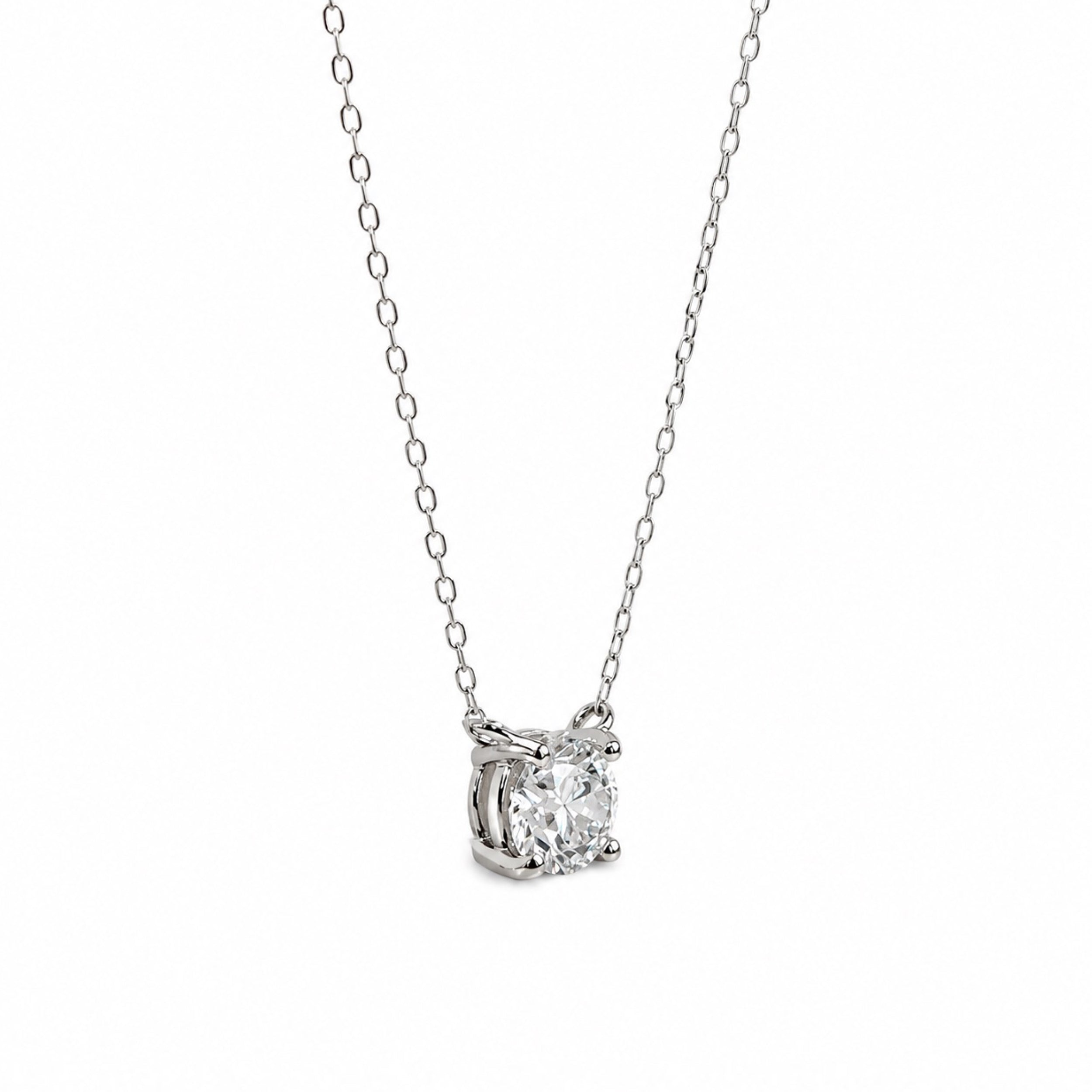 〖0.3ct / Dカラー VVS/エクセレントカット/鑑定書付き/二段腰〗ラボグロダイヤモンド ペンダント両吊りタイプ｜プラチナ900 / K18イエローゴールド｜ラウンドブリリアント｜鑑定書無し｜定番人気 受注制作／約50日でお届け｜NAYA-015