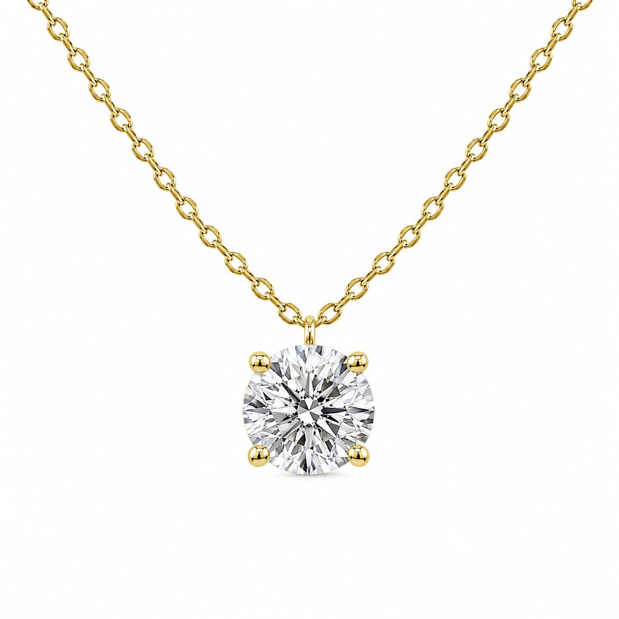 〖0.7ct / Fカラー/VS1/エクセレントカット/二段腰〗ラボグロダイヤモンド ペンダントバチカン真ん中タイプ｜プラチナ900 / K18イエローゴールド｜ラウンドブリリアント｜鑑定書無し｜定番人気 受注制作／約50日でお届け｜NAYA-015