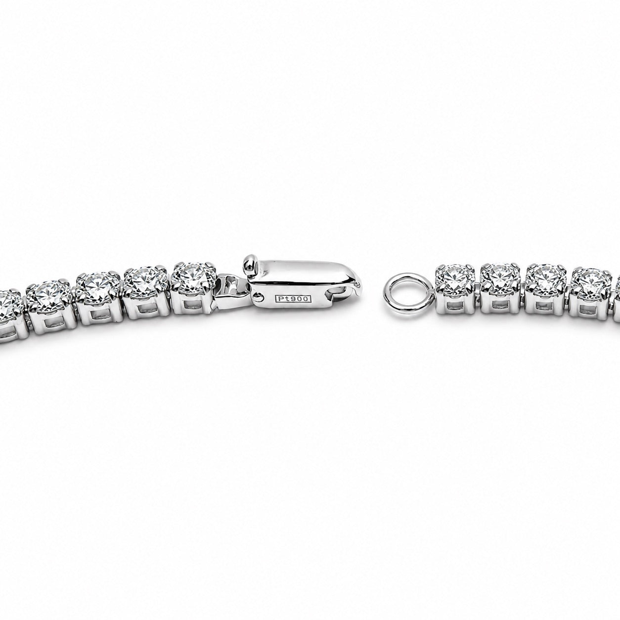 テニスブレスレット〖約3.8ct / 50石 幅約2.8㎜〗ラボグロウンダイヤモンド｜プラチナ900 / K18イエローゴールド｜FカラーVS1アップエクセレントカットType IIa  受注制作／約50日でお届け