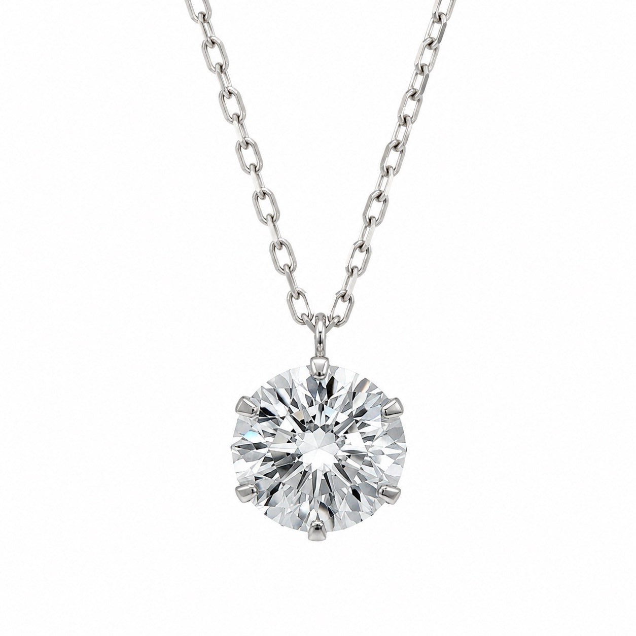 6本爪〖1.5ct / Dカラー /VVS2/エクセレントカット〗ラボグロウンダイヤモンド ペンダント｜プラチナ900 / K18イエローゴールド｜ラウンドブリリアント｜IGI鑑定書付き｜定番人気 受注制作／約50日でお届け｜NAYA-024
