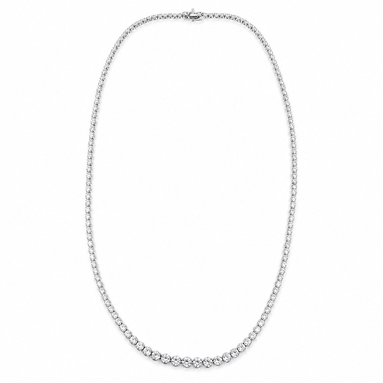 テニスネックレス〖約5.5ct / 計176石 /全長50㎝〗ラボグロウンダイヤモンド｜プラチナ900 / K18イエローゴールド｜FカラーVS1アップエクセレントカットType IIa  受注制作／約50日でお届け