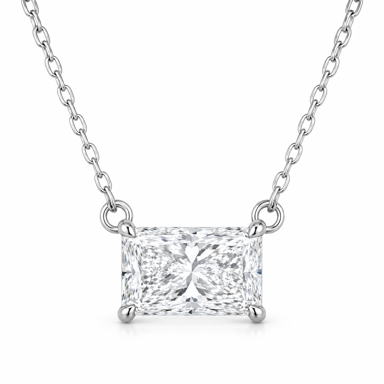 【お客様専用ページ】5点セット｜エメラルドカットリング 3ct D VVS2 PT950 ＋ エメラルドカットフルエタニティ 3.7ct PT950 ＋ ラディアントペンダント 0.5ct PT850 ＋ PT850チェーン ＋ プリンセスピアス 0.7ct PT900｜IGI鑑定書付