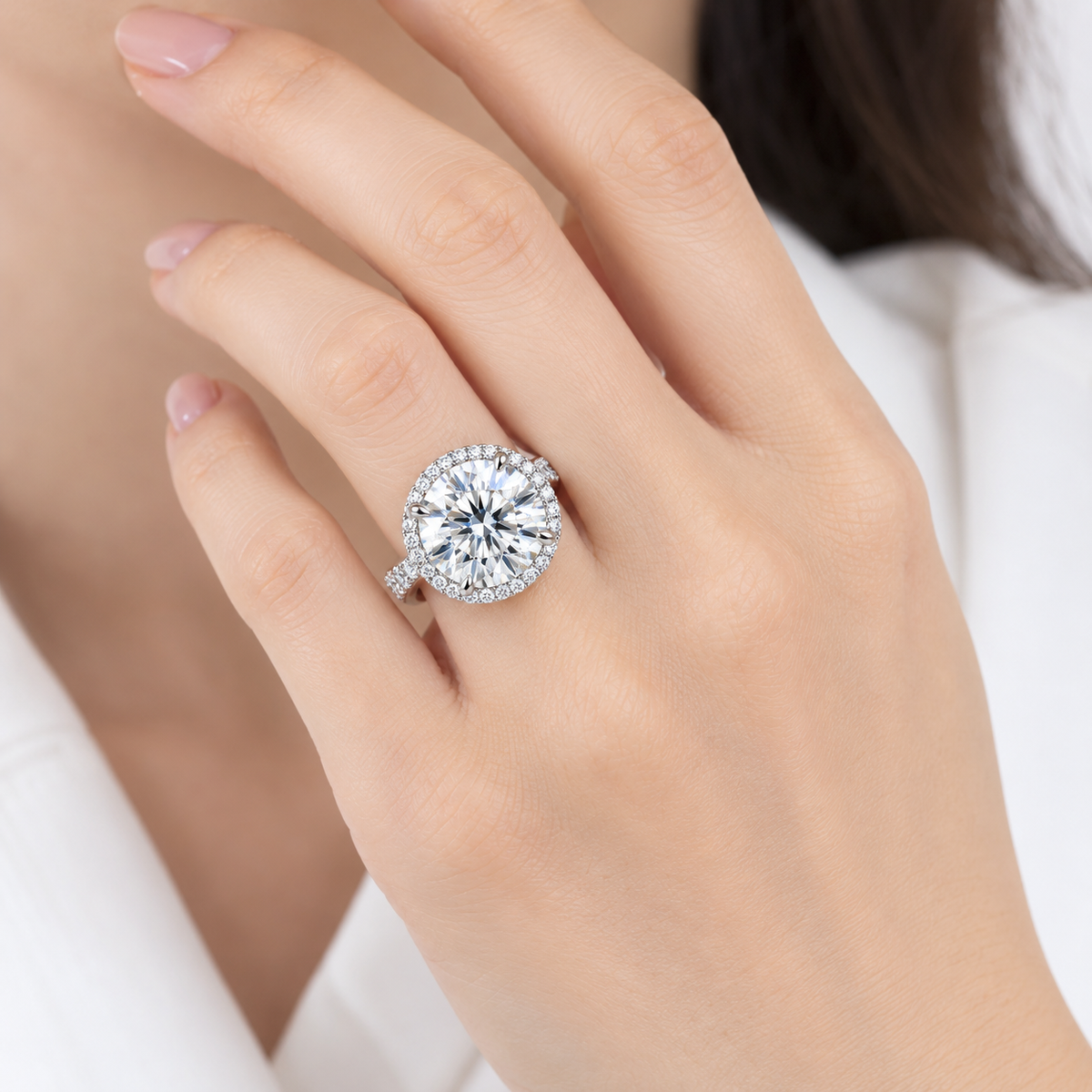 【お客様専用】10.02ct ヘイローデザイン ダイヤモンドリング｜PT950｜IGI鑑定書付