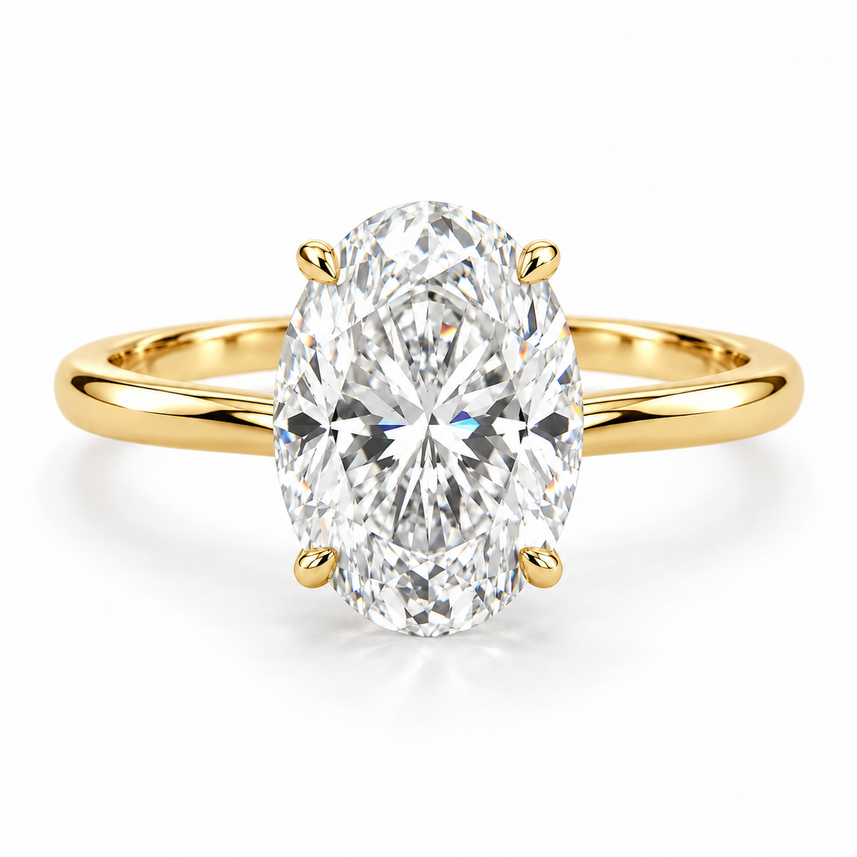 【お客様専用】オーバルソリティアリングオーダーメイド 3.5ct K18 サイズ9号