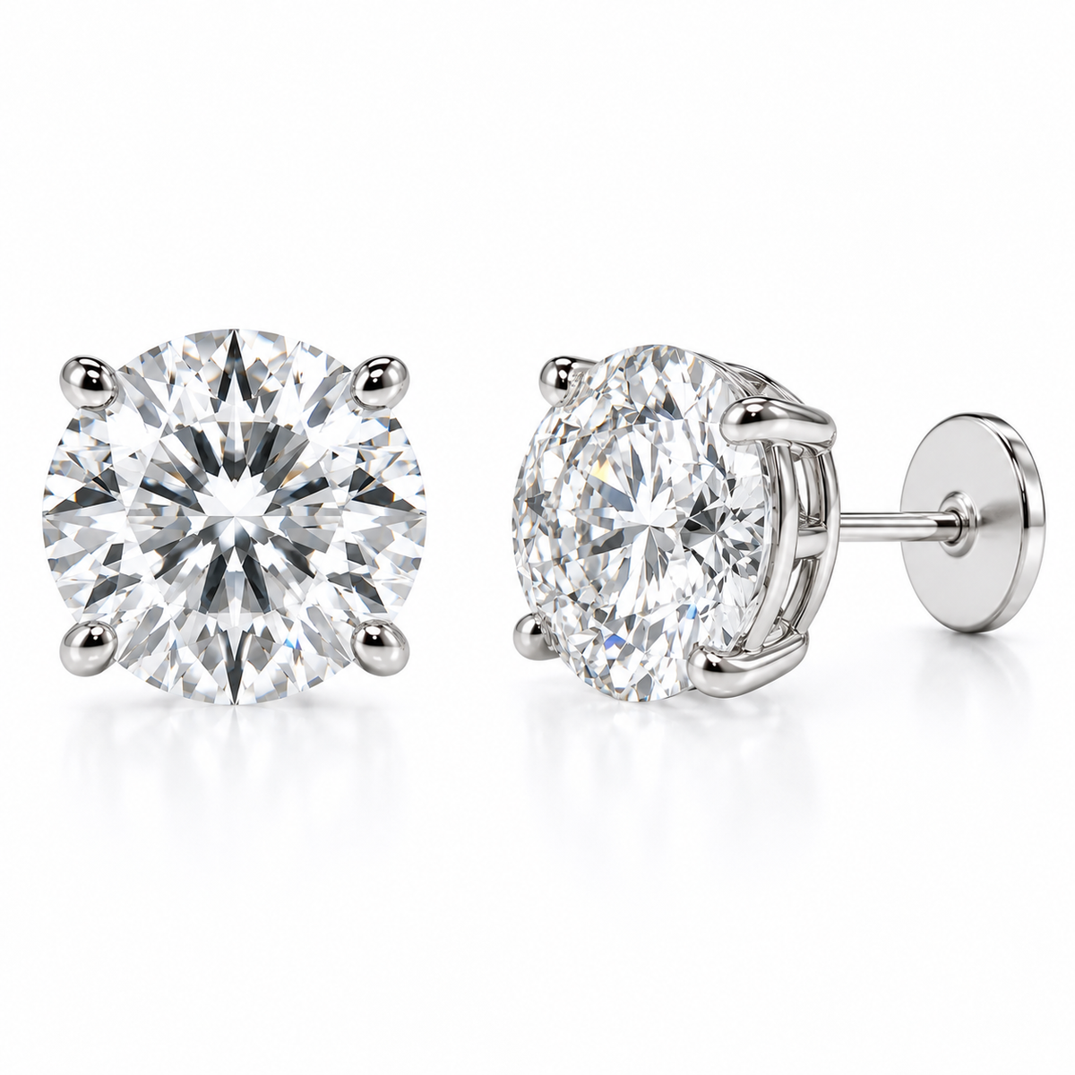 [Customer Exclusive] Lab-Grown Diamond Earrings | 5ct F VVS2 Triple Excellent K18 White Gold #2