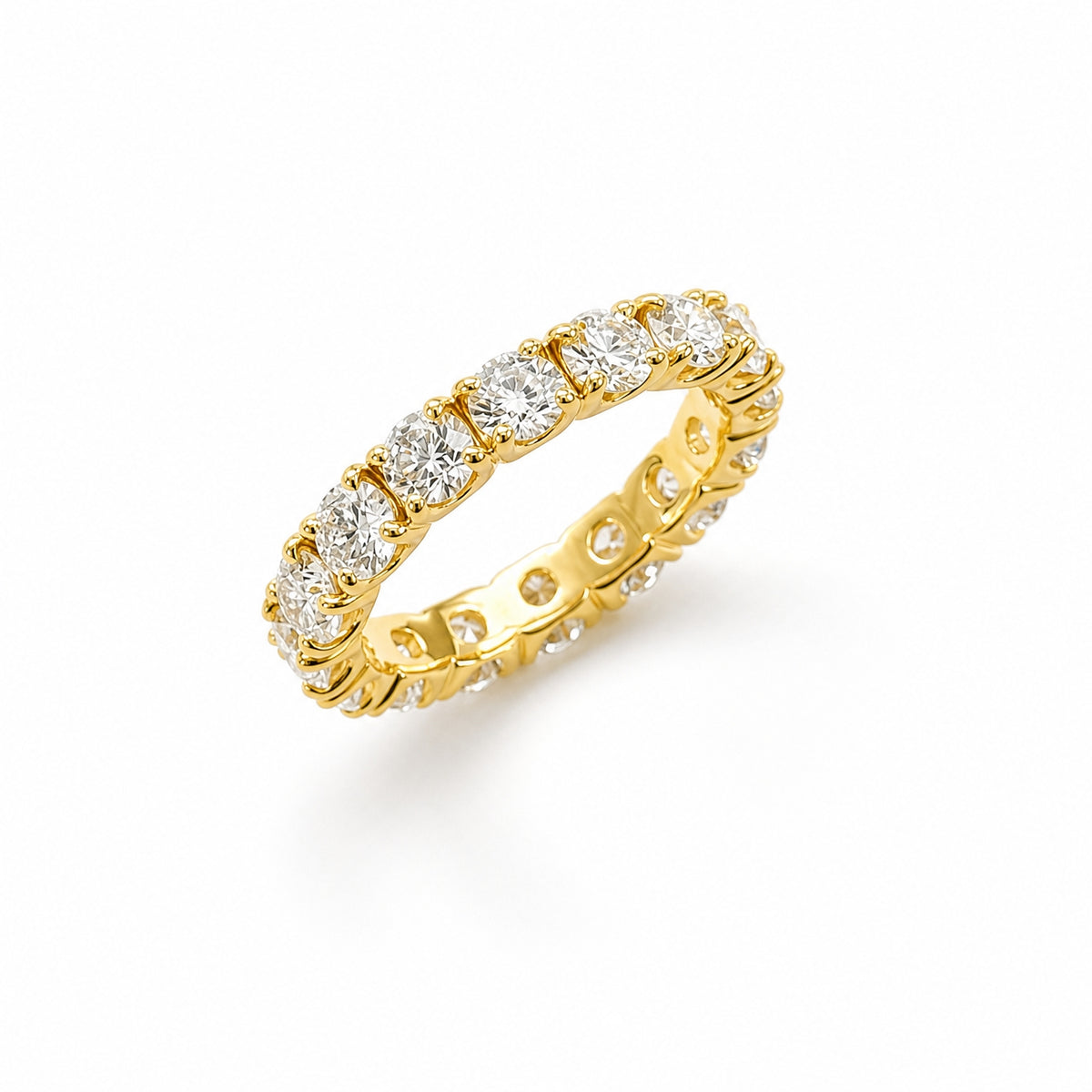 【お客様専用】2ct×2 ペアシェイプ  0.7ct×2 ラウンドブリリアント オーダーメイドピアス加工  K18YG 2 ＋ 3.8mmフルエタニティリング