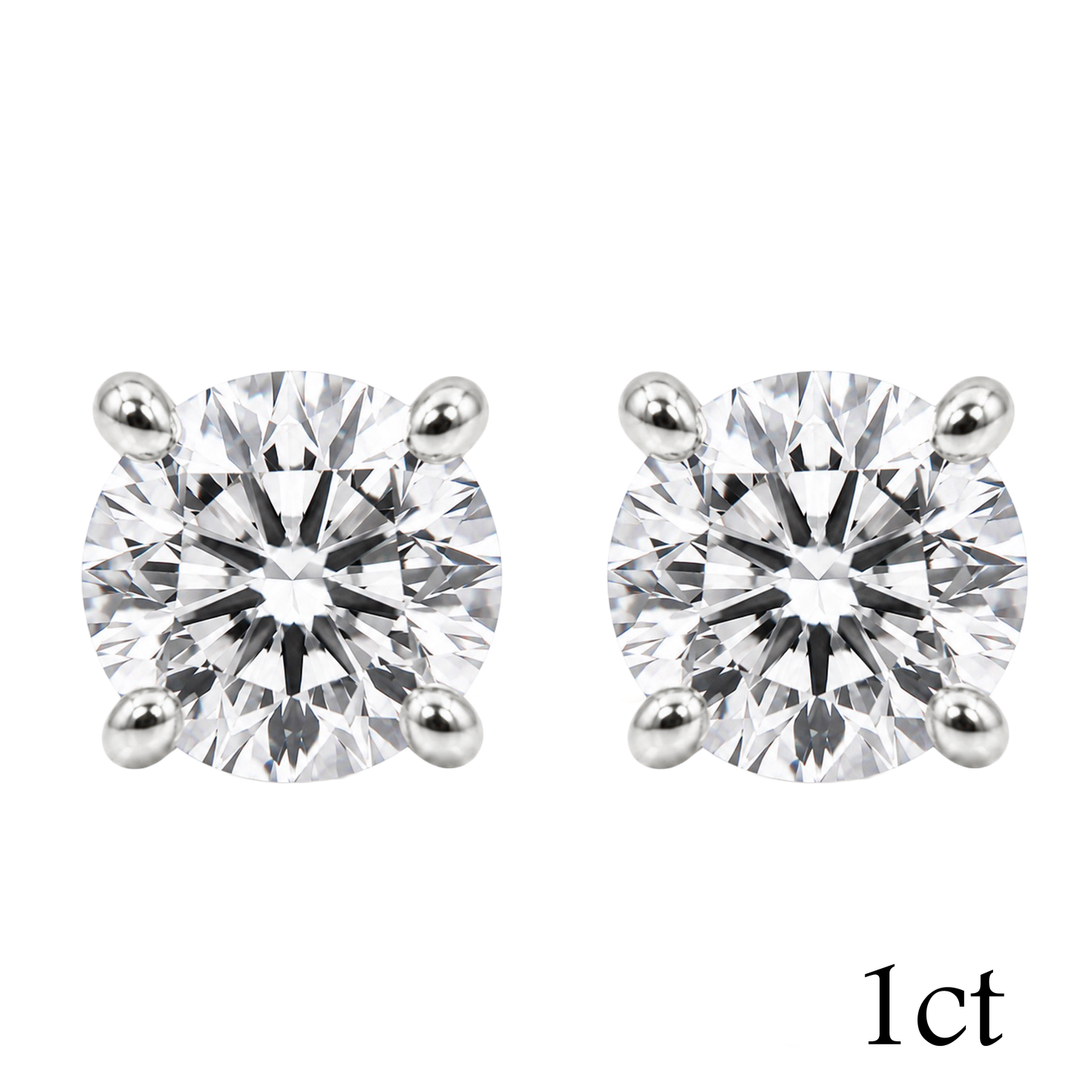 〖1ct ×2p/ Dカラー VVS2 エクセレントカット〗ラボグロウンダイヤモンド ピアスペア｜プラチナ900｜ラウンドブリリアント｜IGI鑑定書付き｜定番人気 ご注文後約30日～50日で納品｜NAYA-023